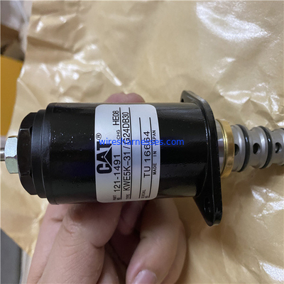 KWE5K-31/G24DB30 CAT খননকারীর জন্য হাইড্রোলিক সোলেনয়েড ভালভ 121-1491